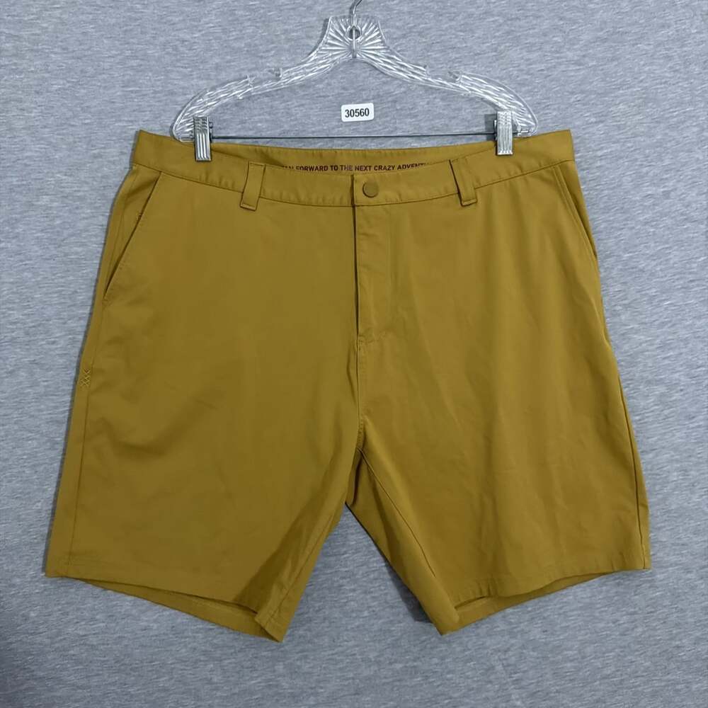 Rhone Men's Size 40 Gold UPF 50+ 8" Inseam Commuter Performance Shorts